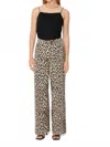 Suncoo Robin Cheetah Jeans In Beige In Animal Print