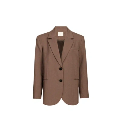 Suncoo Veste Col Tailleur In Brown