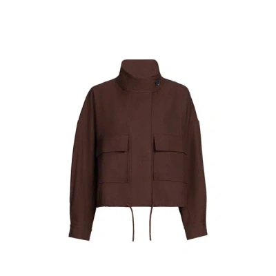 Suncoo Veste Unie Oversize In Brown