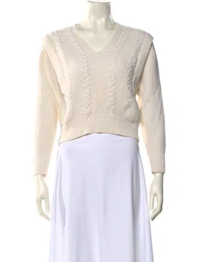 Pre-owned Suncoo V-neck Sweater In Neutral