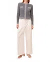 Suncoo Wide Leg Trouser Pant In Blanc In Neutral