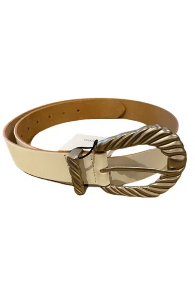 Suncoo Women's Asma Metal Closure Belt In Blanc Casse In Multi