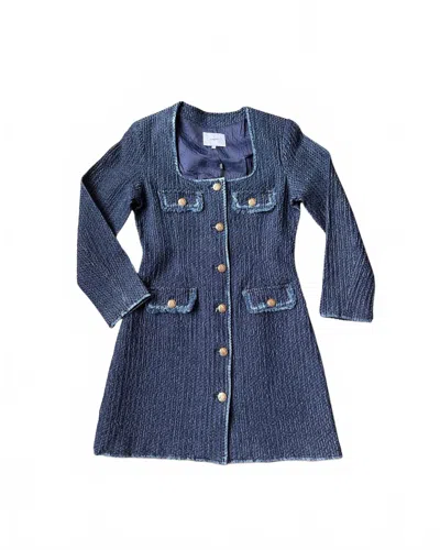 Suncoo Women's Coco Mini Dress In Blue Jeans
