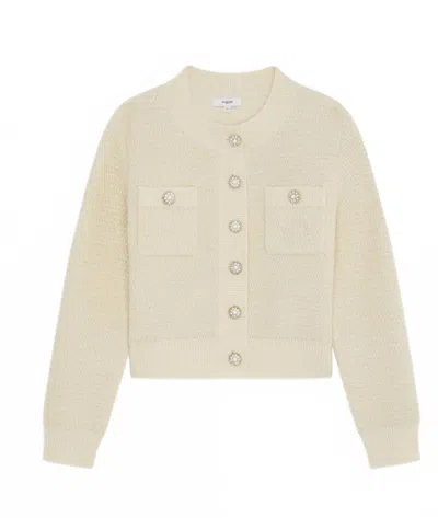 Suncoo Women's Gabor Cardigan In Blanc In White