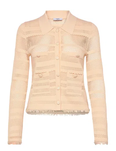 Suncoo Women's Gaelisi Open Weave Cardigan In Creme In Neutral