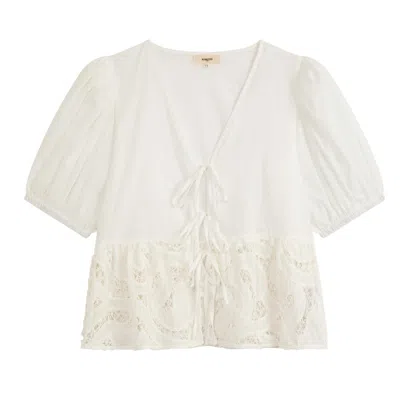 Suncoo Women's Lina Blouse In White