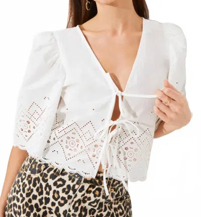 Suncoo Women's Lina Top In White