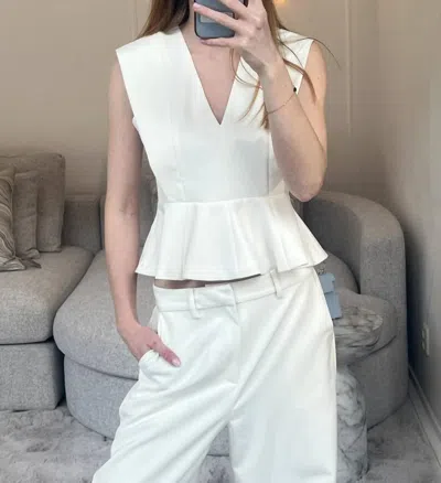 Suncoo Women's Lys Blouse In Blanc Casse In White