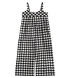Suncracy Cotton-blend Playsuit In Vichy Plaid