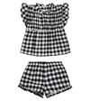 Suncracy Set Aus Top Und Shorts In Vichy Plaid