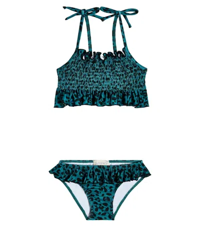 Suncracy Kids' Leopard-print Bikini In Cerdeña