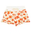 Suncracy Nerja Frill-trimmed Floral Shorts In Red