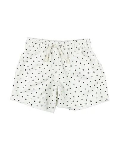 Suncracy Babies'  Toddler Boy Swim Trunks Ivory Size 6 Polyester In White