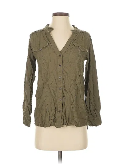Pre-owned Sundance 3/4 Sleeve Blouse In Green