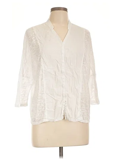 Pre-owned Sundance 3/4 Sleeve Blouse In Ivory