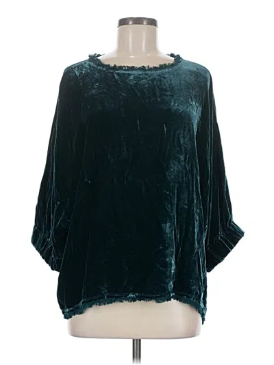 Pre-owned Sundance 3/4 Sleeve Blouse In Teal