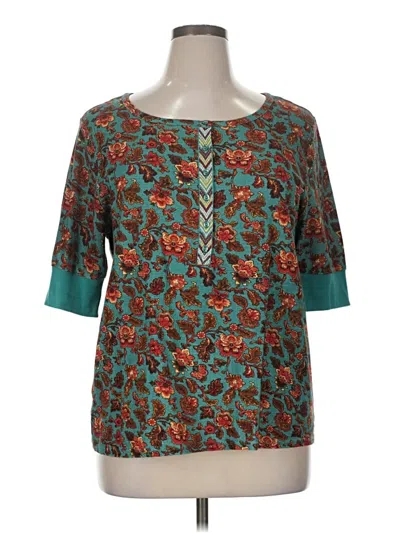 Pre-owned Sundance 3/4 Sleeve T-shirt In Blue