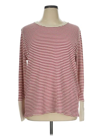Pre-owned Sundance 3/4 Sleeve T-shirt In Burgundy