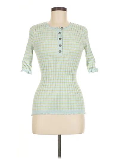 Pre-owned Sundance 3/4 Sleeve T-shirt In Green