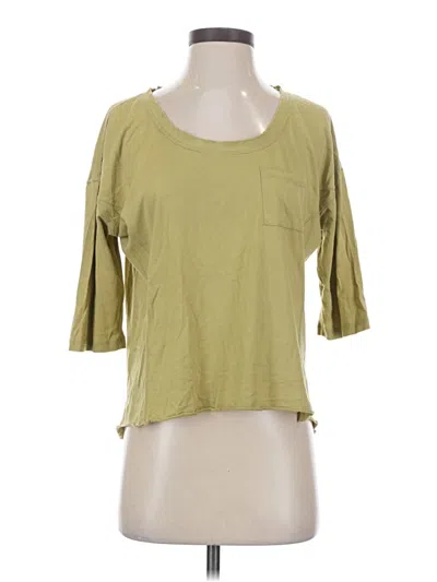 Pre-owned Sundance 3/4 Sleeve T-shirt In Green