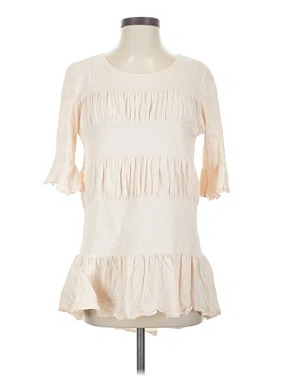 Pre-owned Sundance 3/4 Sleeve T-shirt In Ivory