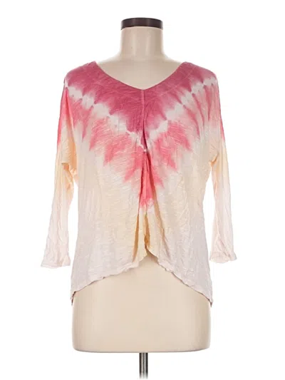 Pre-owned Sundance 3/4 Sleeve T-shirt In Pink