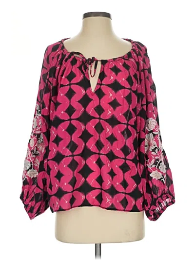 Pre-owned Sundance 3/4 Sleeve T-shirt In Pink