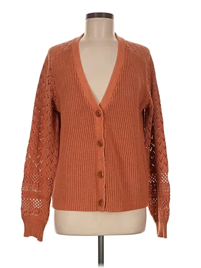 Pre-owned Sundance Cardigan Sweater In Orange