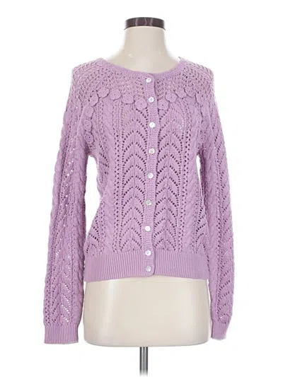 Pre-owned Sundance Cardigan Sweater In Purple