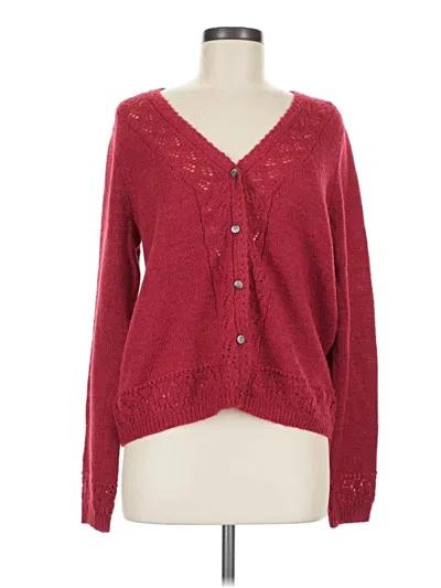 Pre-owned Sundance Cardigan Sweater In Red