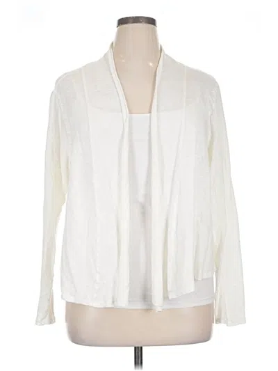 Pre-owned Sundance Cardigan Sweater In White
