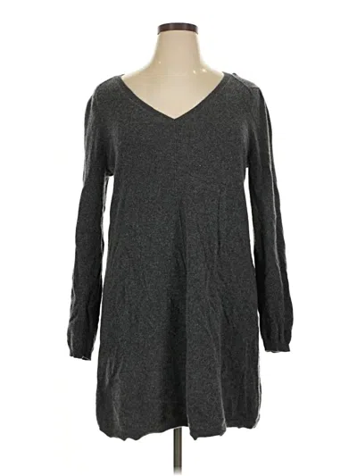 Pre-owned Sundance Cashmere Pullover Sweater In Gray