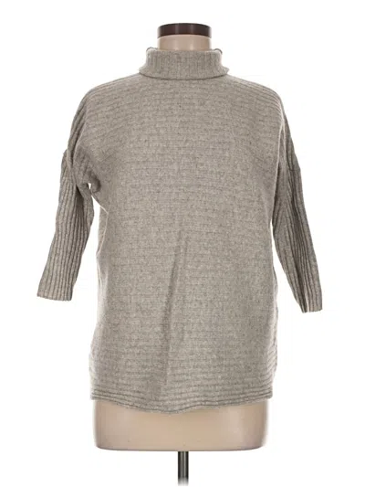 Pre-owned Sundance Cashmere Pullover Sweater In Gray