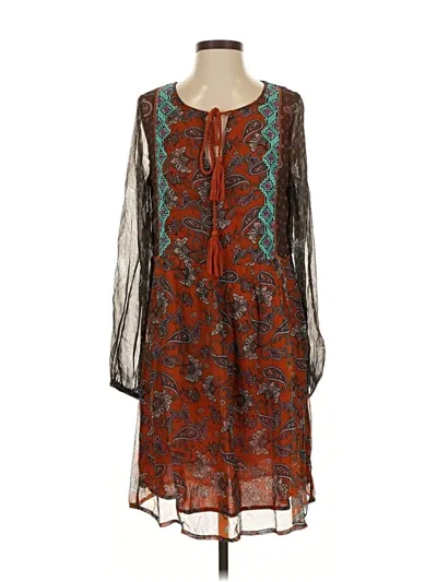 Pre-owned Sundance Casual Dress In Brown