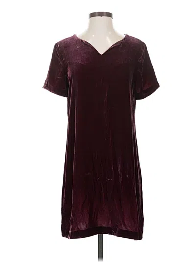 Pre-owned Sundance Casual Dress In Burgundy