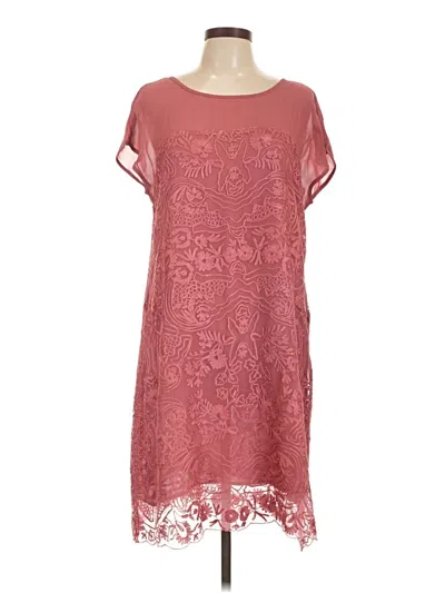 Pre-owned Sundance Casual Dress In Burgundy