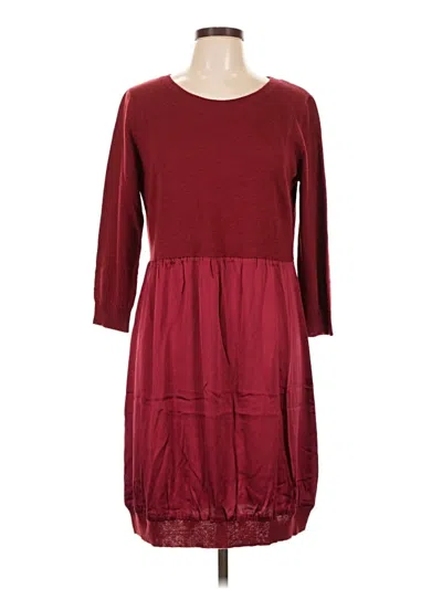 Pre-owned Sundance Casual Dress In Burgundy