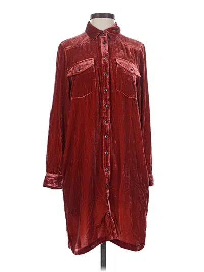 Pre-owned Sundance Casual Dress In Burgundy