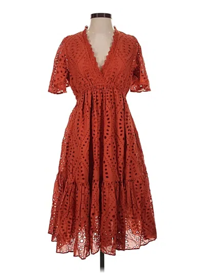Pre-owned Sundance Casual Dress In Orange