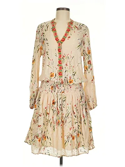 Pre-owned Sundance Casual Dress In Tan