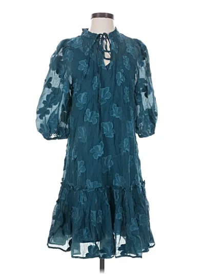 Pre-owned Sundance Casual Dress In Teal