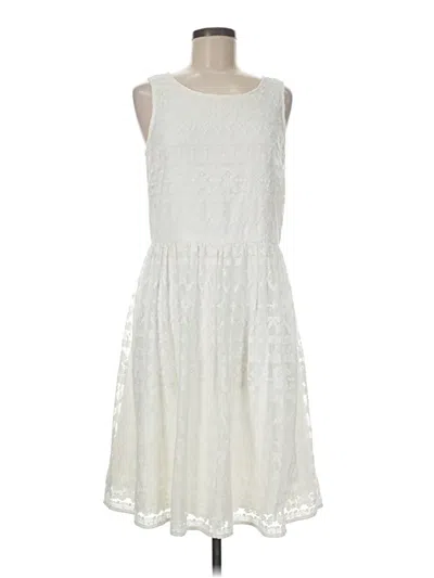 Pre-owned Sundance Casual Dress In White