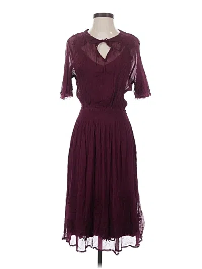 Pre-owned Sundance Cocktail Dress In Burgundy