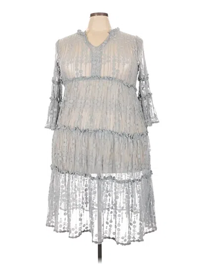 Pre-owned Sundance Cocktail Dress In Silver