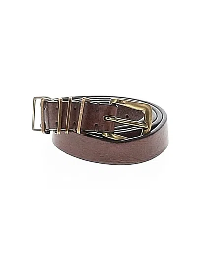 Pre-owned Sundance Leather Belt In Brown