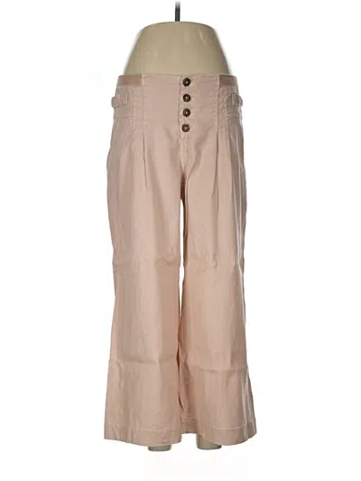 Pre-owned Sundance Linen Pants In Brown
