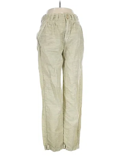 Pre-owned Sundance Linen Pants In Gold