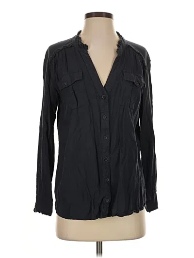 Pre-owned Sundance Long Sleeve Blouse In Black