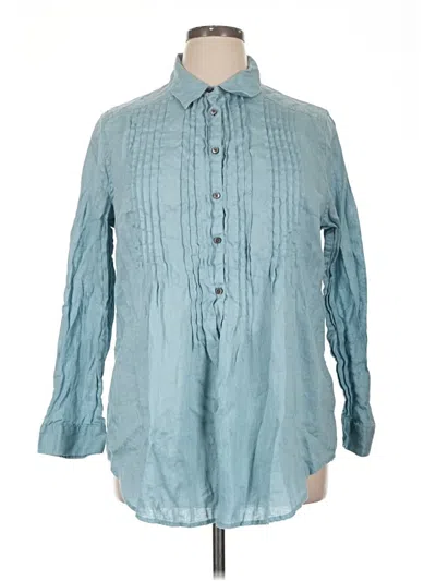 Pre-owned Sundance Long Sleeve Blouse In Blue