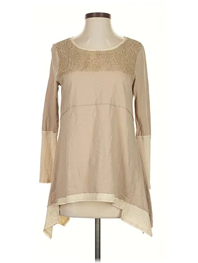 Pre-owned Sundance Long Sleeve Blouse In Brown